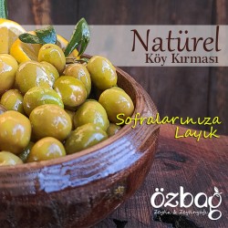 1 KG. Naturel Kırma Yeşil Zeytin