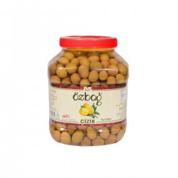 3 Kg Kehribar çizik Yeşil Zeytin